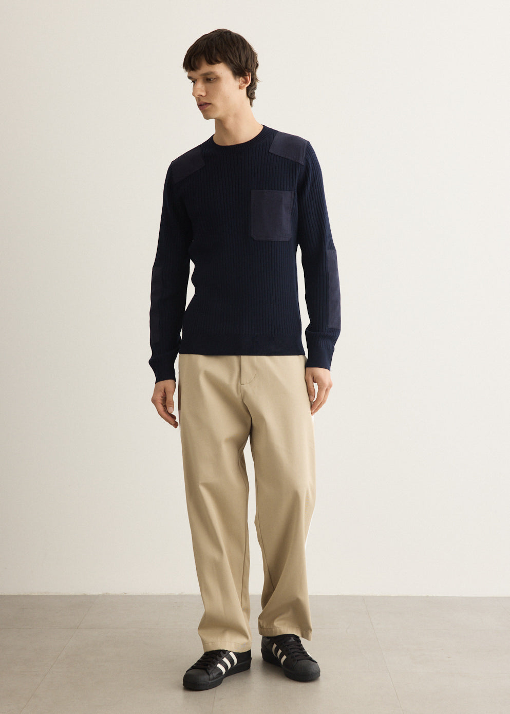 Merino Wool Military Sweater