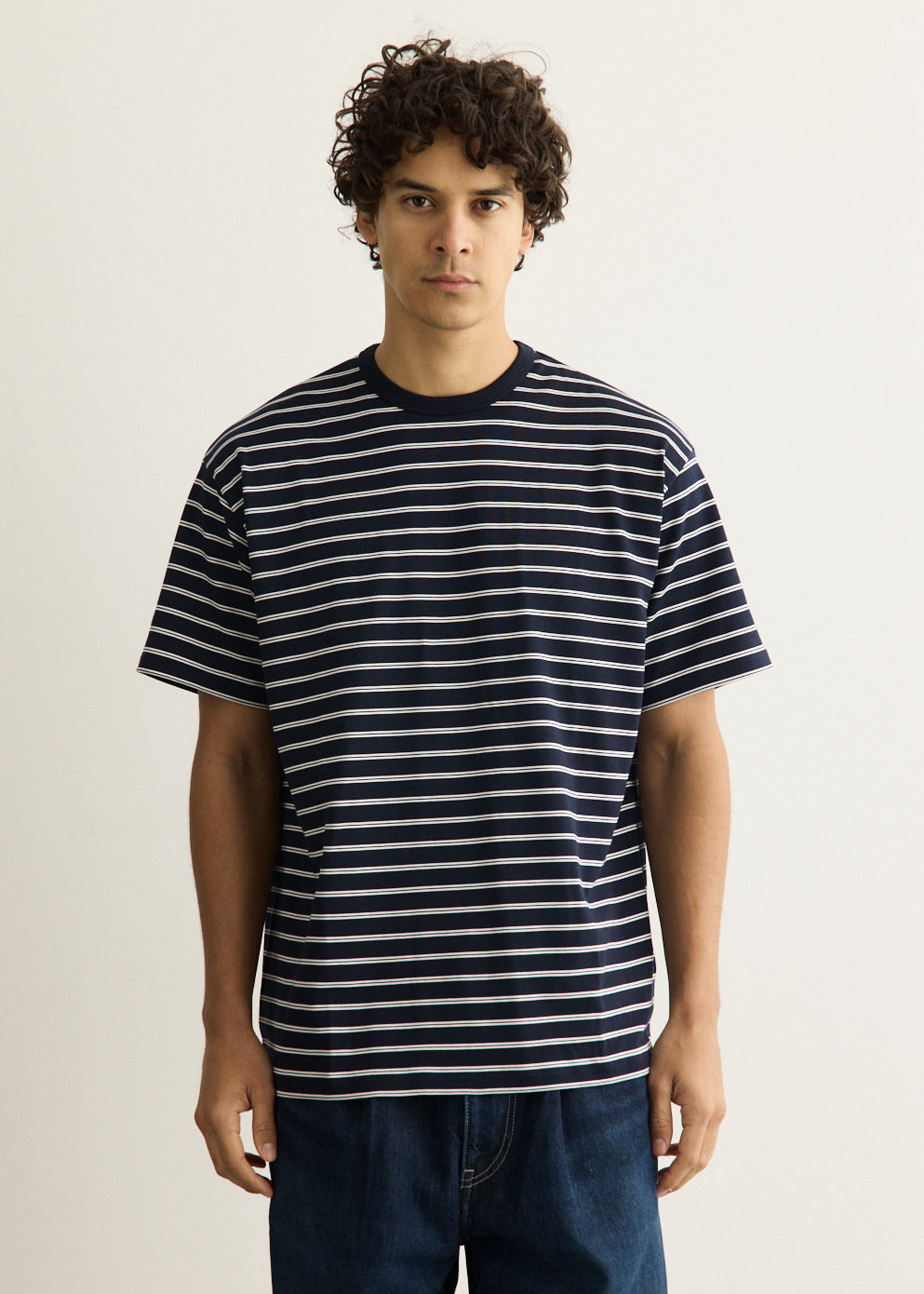 Tri Spun Border Short Sleeve T-Shirt