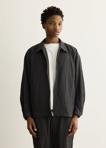 Creasy Zip Up Blouson