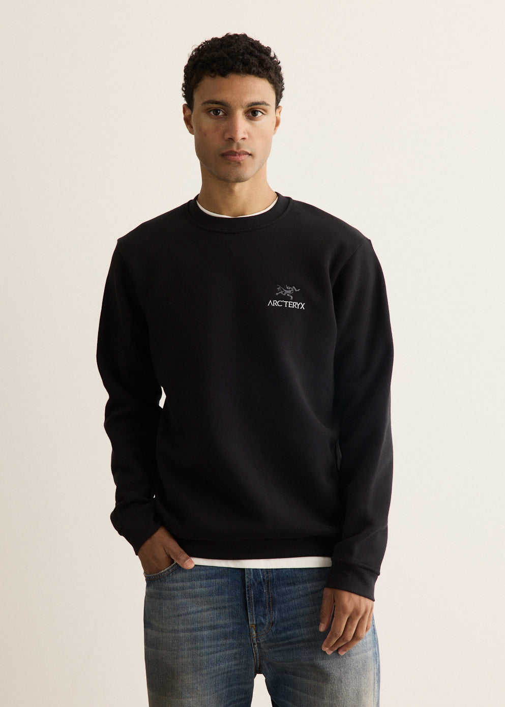 Emblem Fleece Crew Sweatshirt