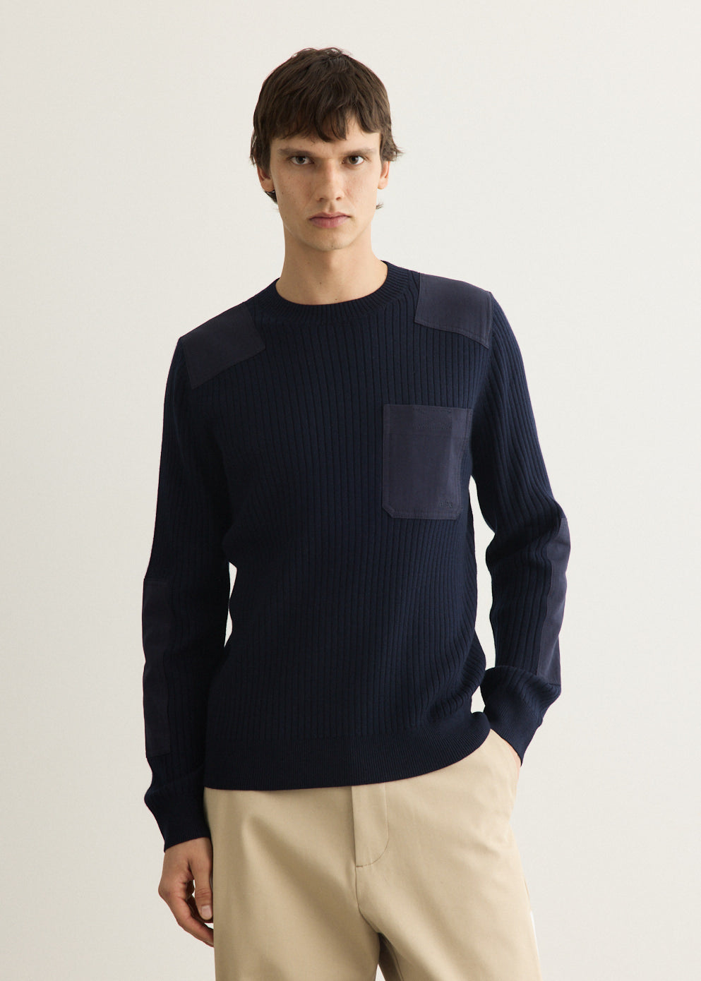 Merino Wool Military Sweater
