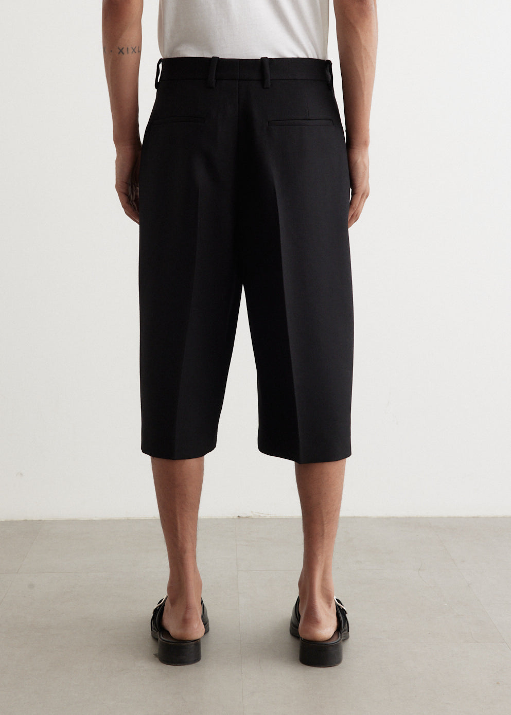 Rany Heavy Wool Twill Shorts