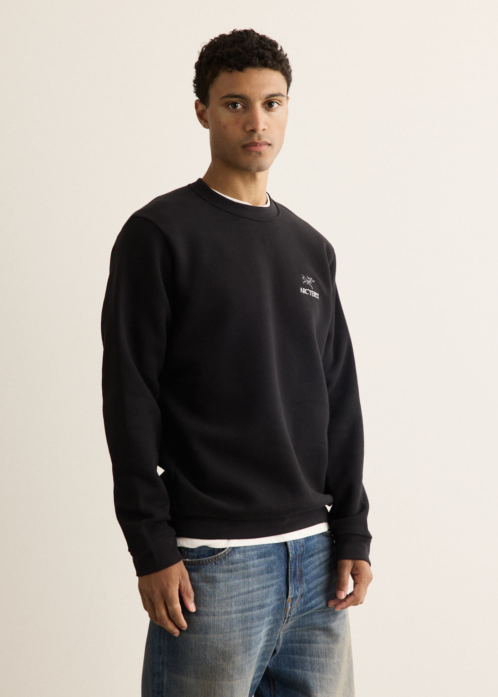 Emblem Fleece Crew Sweatshirt