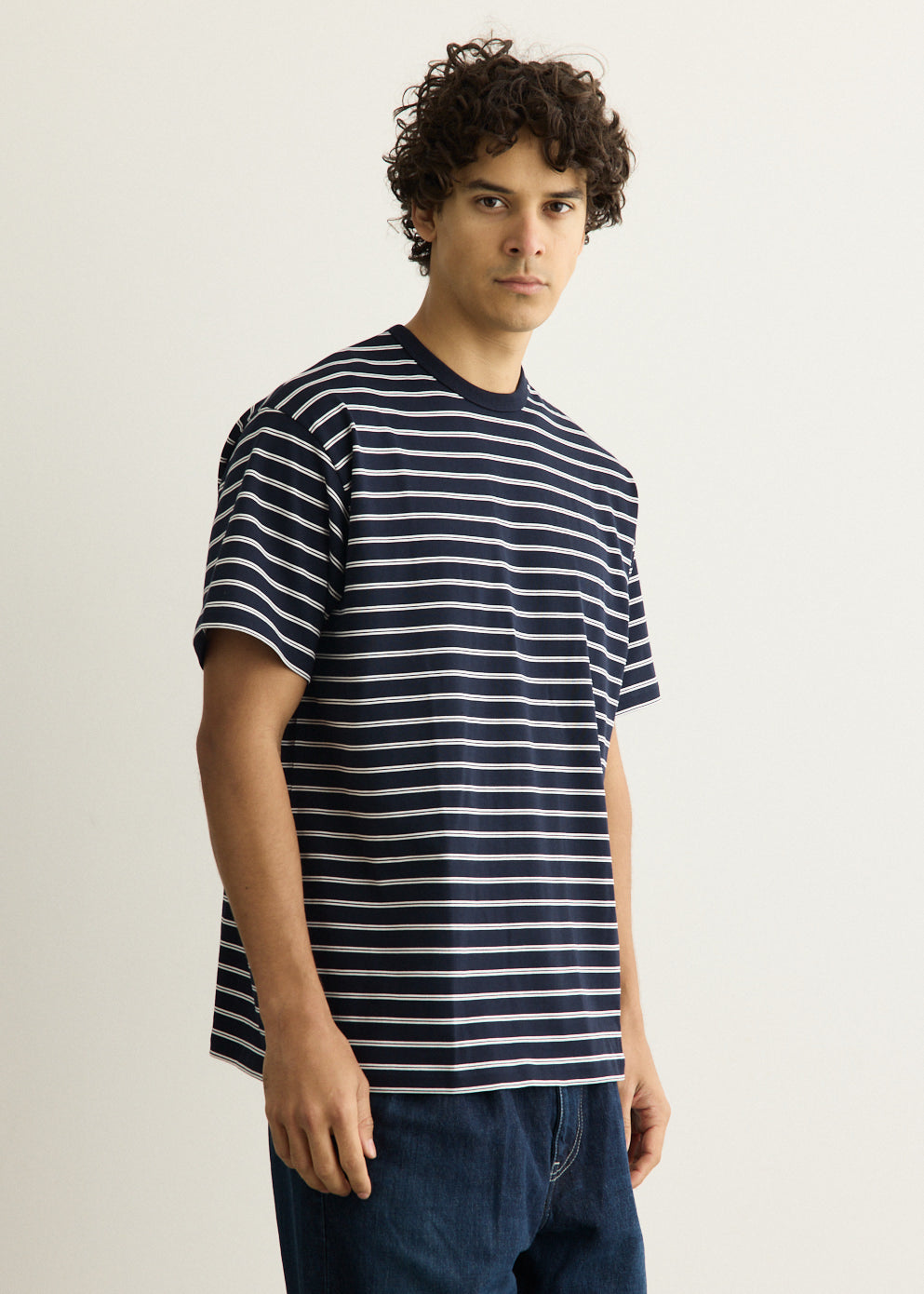 Tri Spun Border Short Sleeve T-Shirt