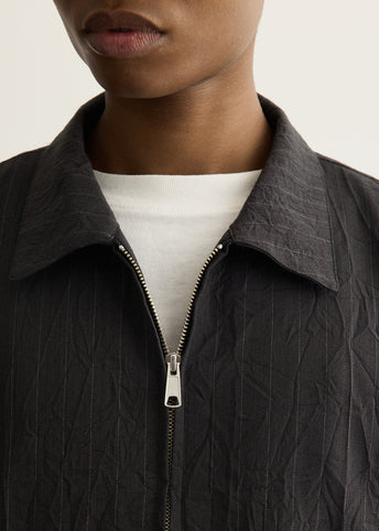 Creasy Zip Up Blouson