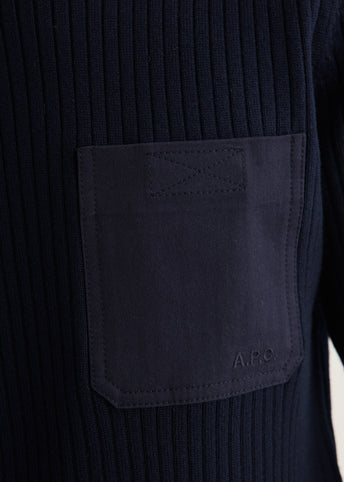 Merino Wool Military Sweater