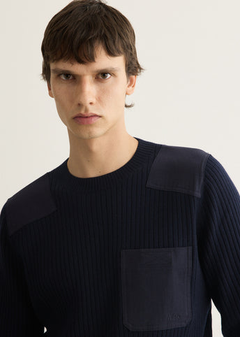 Merino Wool Military Sweater