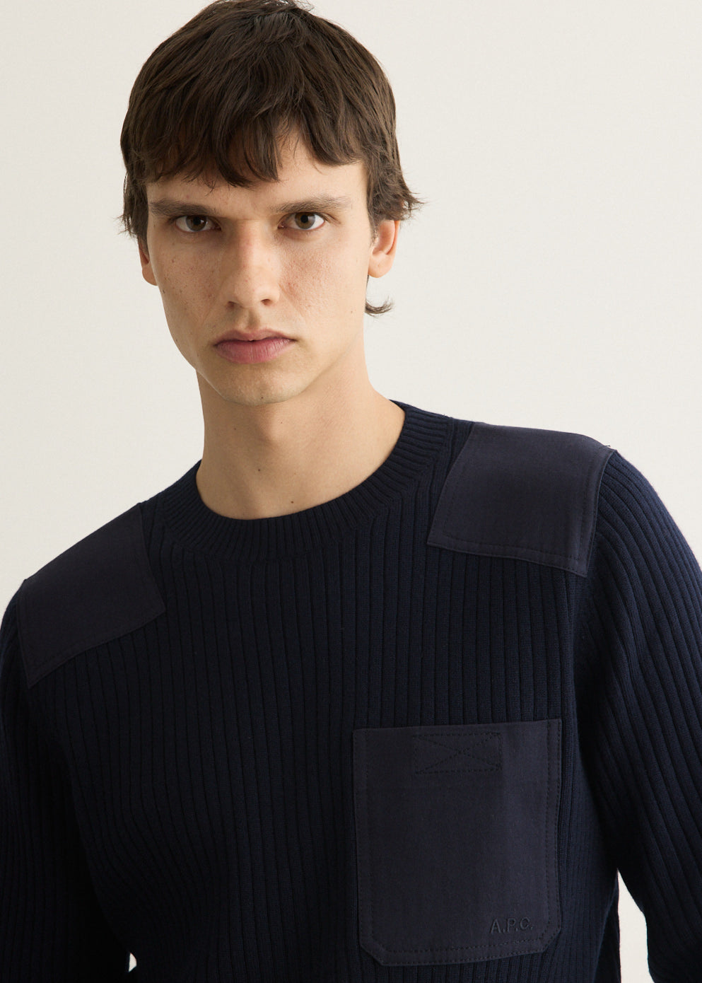 Merino Wool Military Sweater