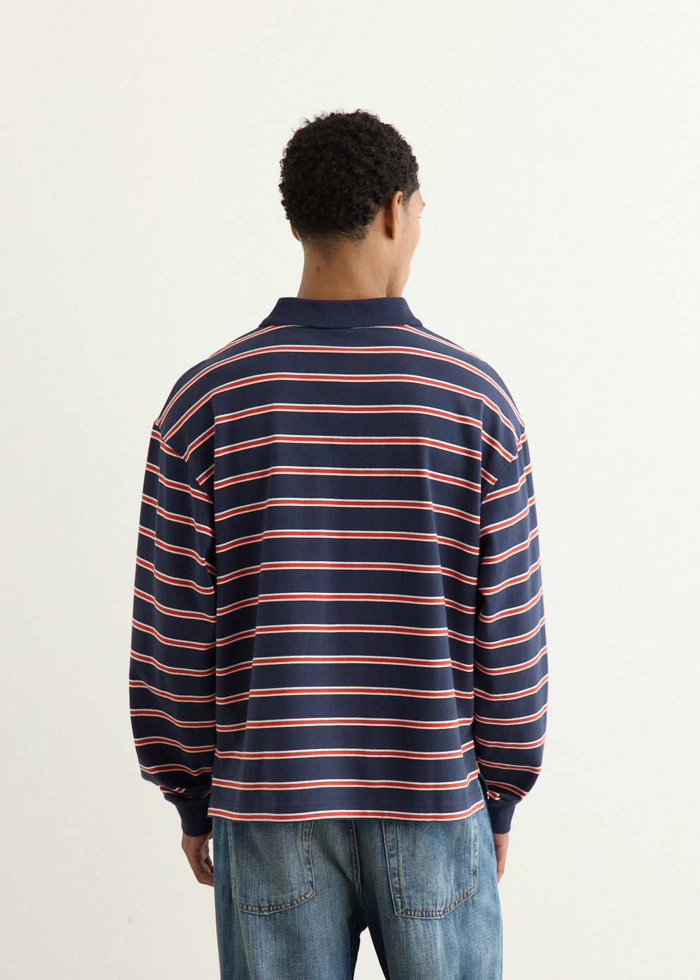 Varsity Long Sleeve Polo Shirt