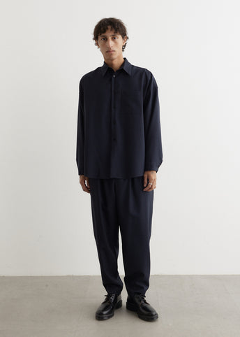 Tropical Wool Long Sleeve Shirt