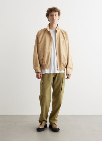 Tropical Wool Drawstring Cargo Pants