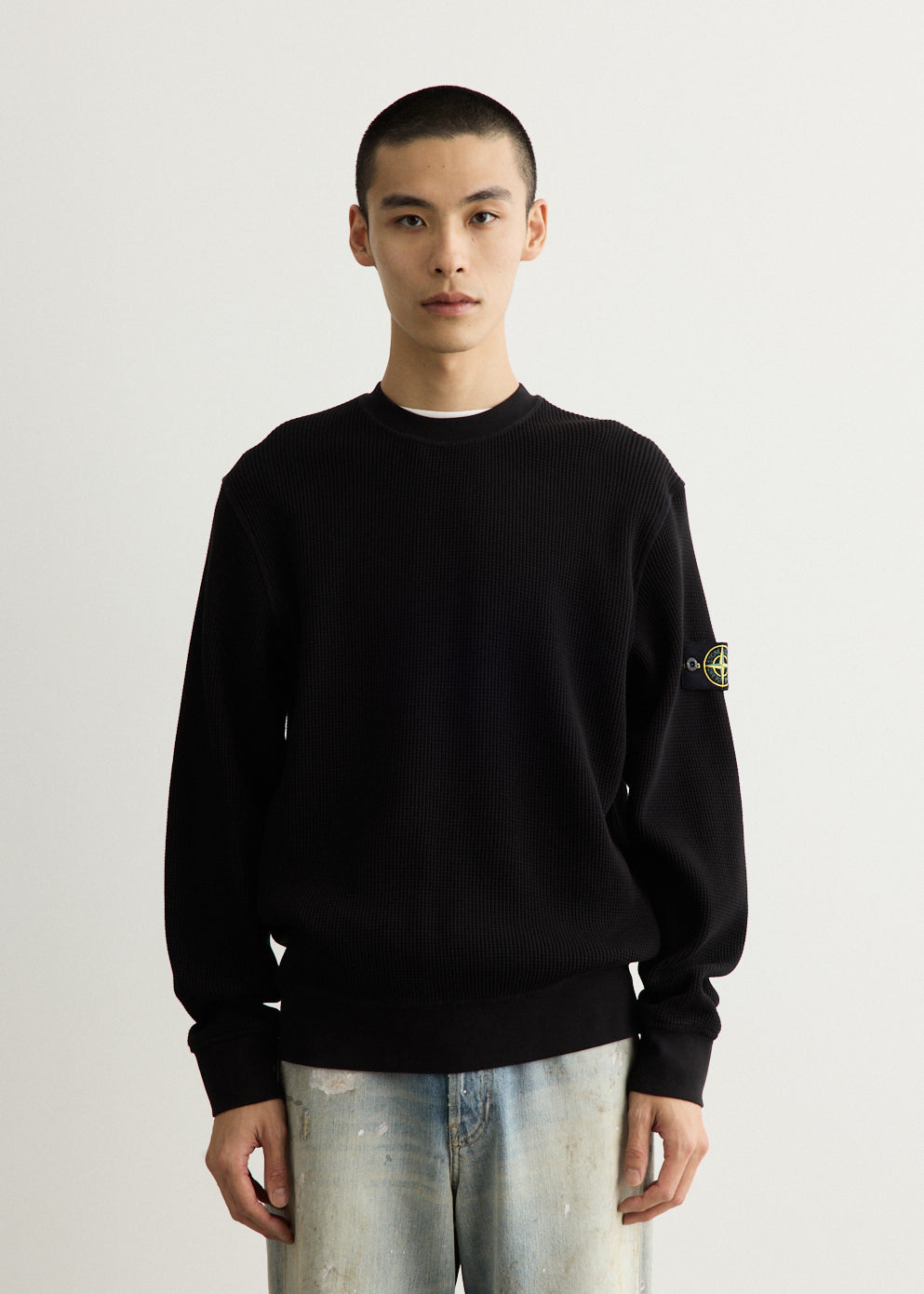 Organic Cotton Waffle Fleece Sweatshirt