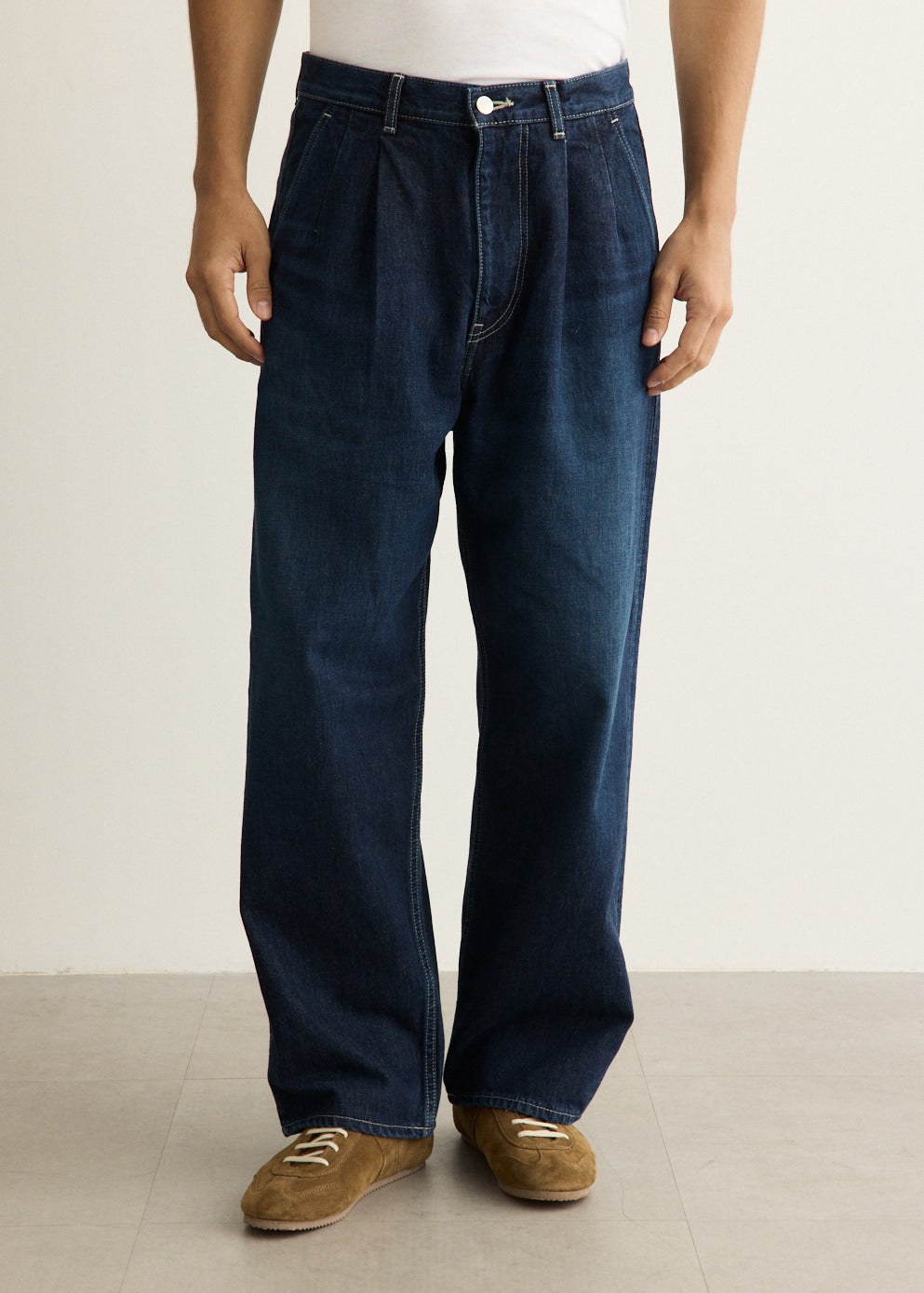 Selvage Denim Two Tuck Pants