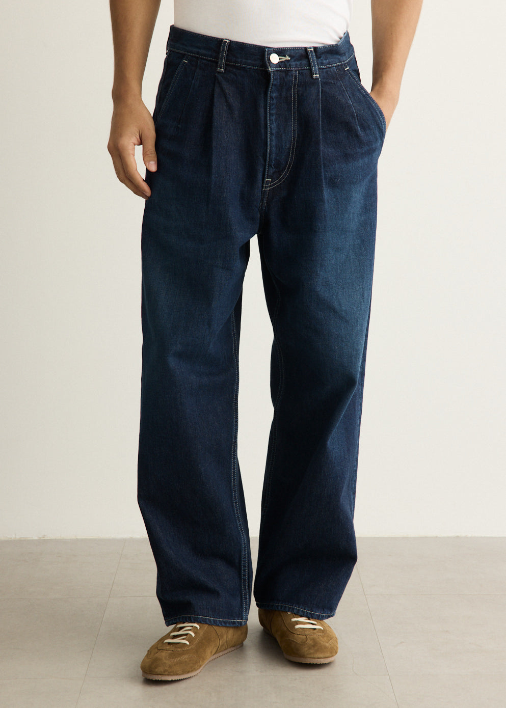 Selvage Denim Two Tuck Pants