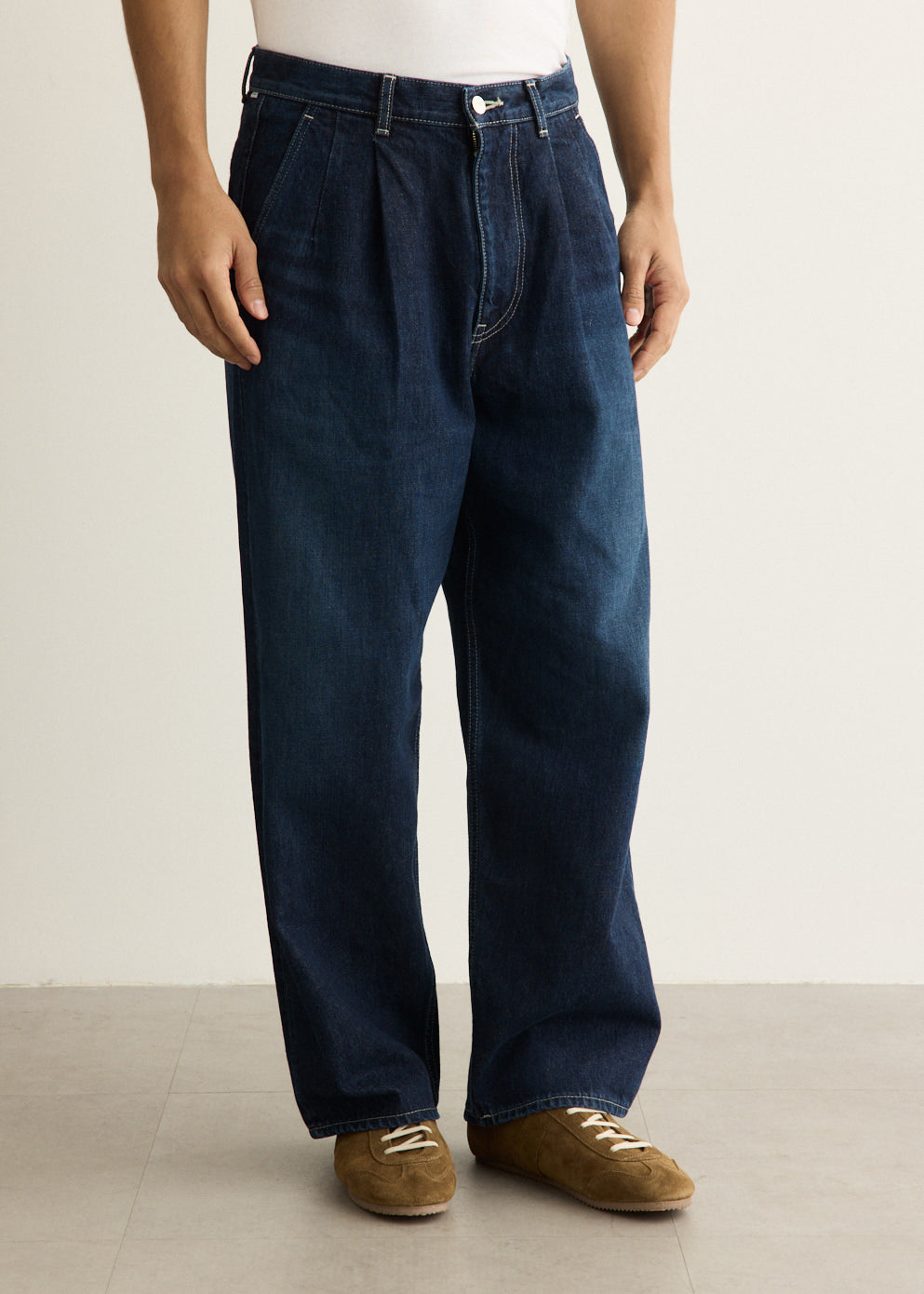 Selvage Denim Two Tuck Pants