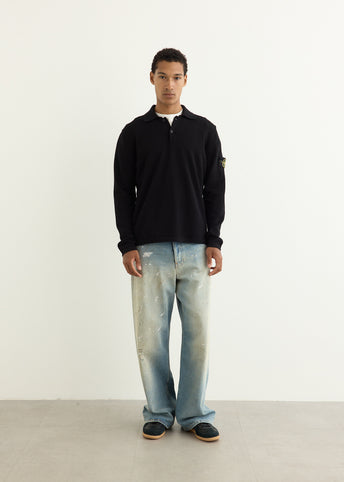 Micro Stitch Soft Organic Cotton Knit Polo