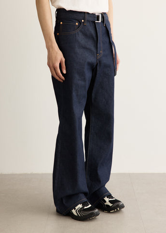 x Sacai Belted Flare Pants