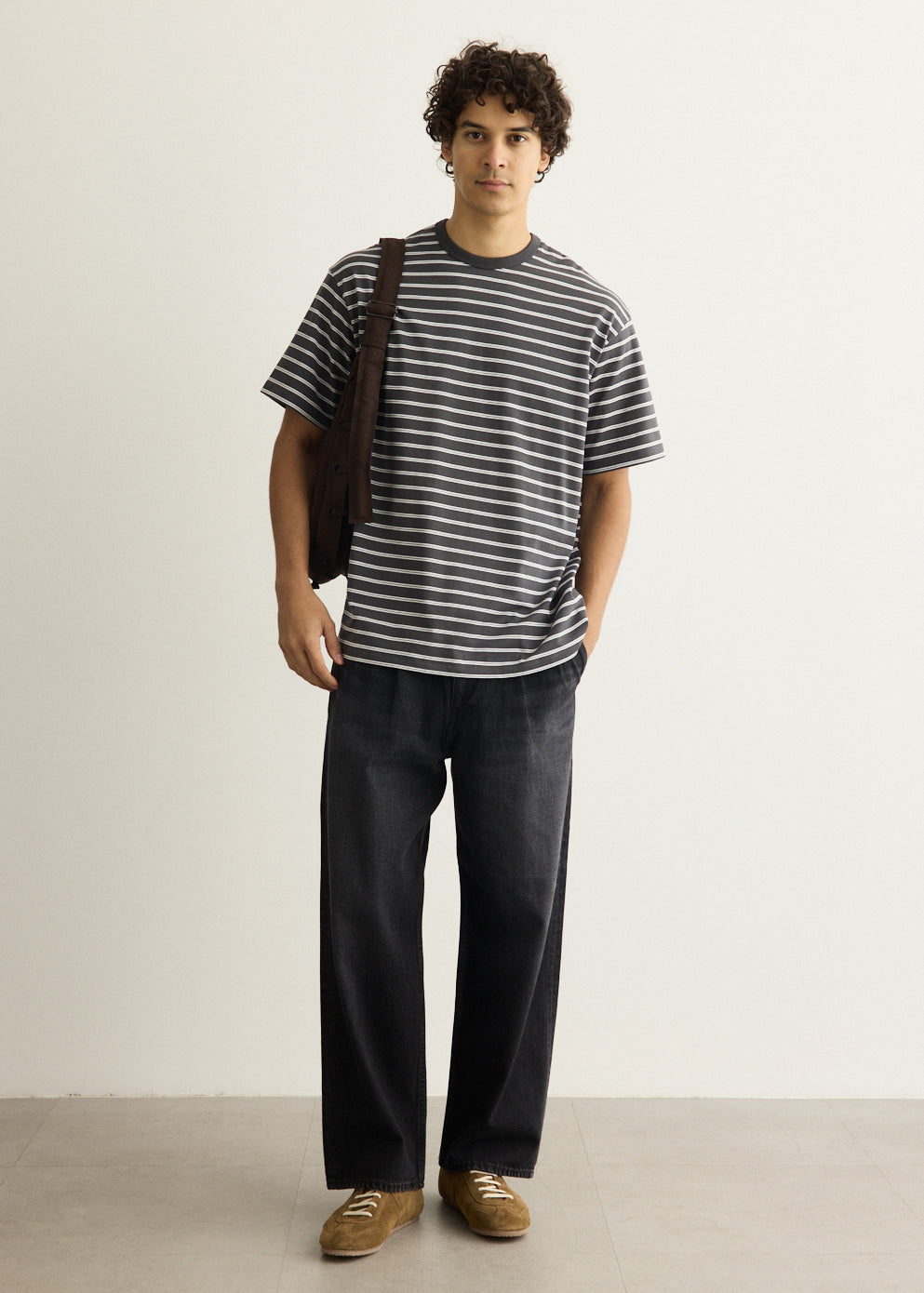 Tri Spun Border Short Sleeve T-Shirt