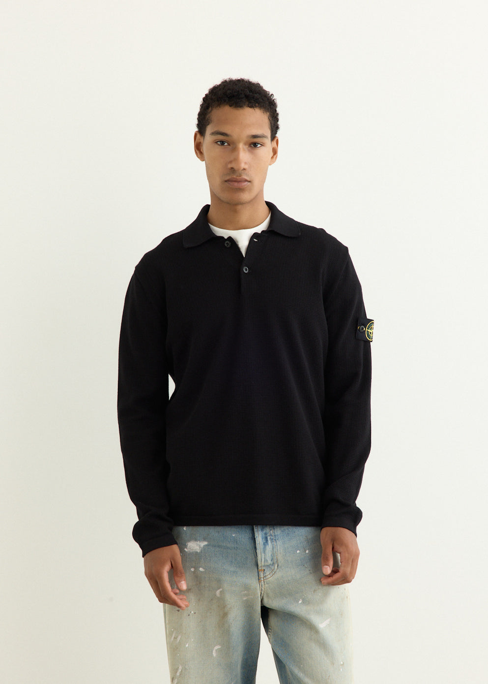 Micro Stitch Soft Organic Cotton Knit Polo