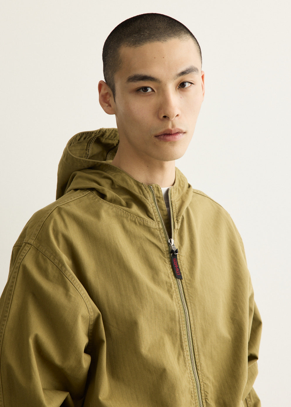 Herringbone Hooded Jacket