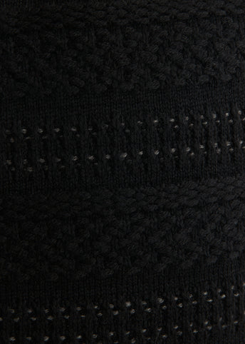 Structure Stripe Knit Vest