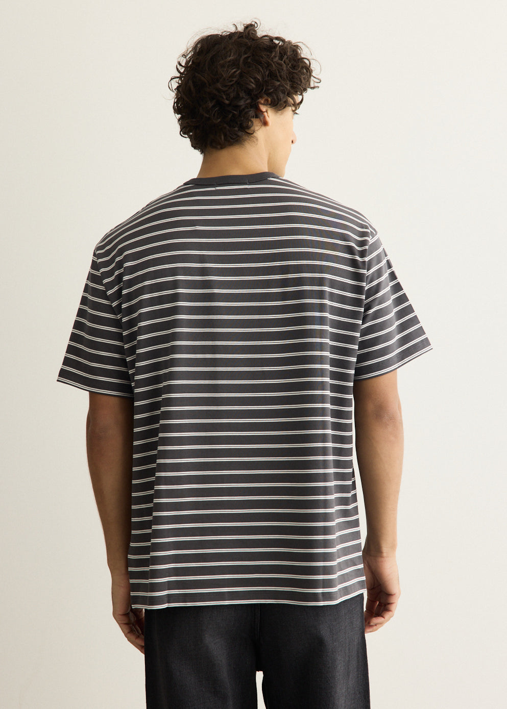 Tri Spun Border Short Sleeve T-Shirt