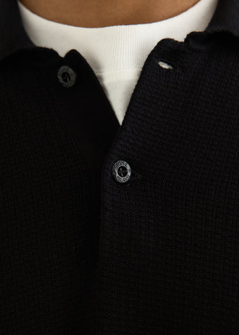 Micro Stitch Soft Organic Cotton Knit Polo