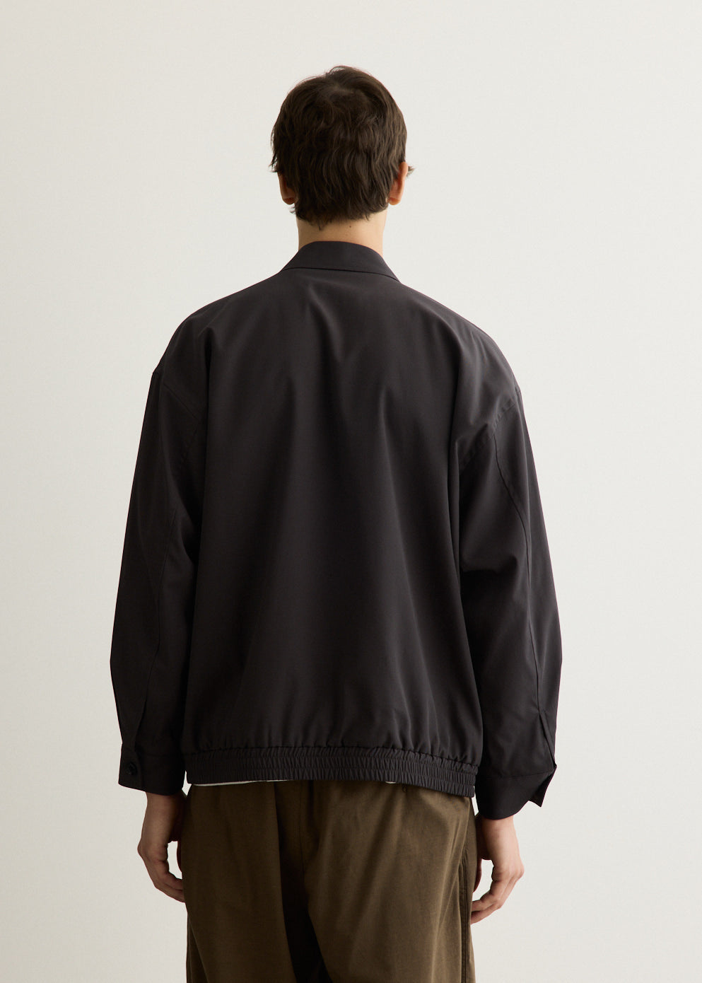 Brushed Cotton Gabardine Swing Top Jacket