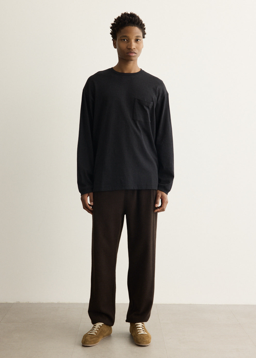 Cashmere Mixed Easy Pants
