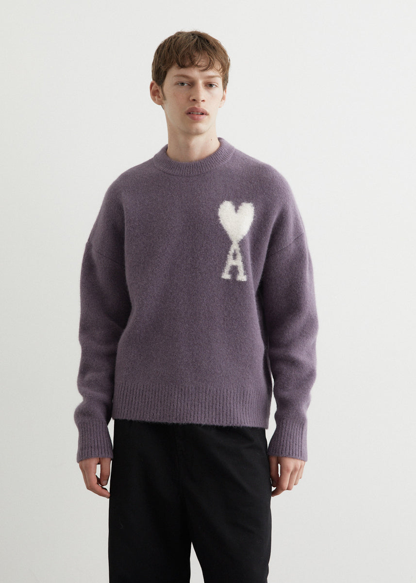 AMI - ADC Crewneck Sweater Dark Grey – Anrosa Store