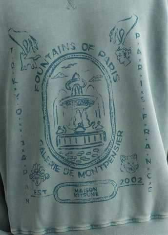 Fountain Stamp Faded Relaxed Sweatshirt