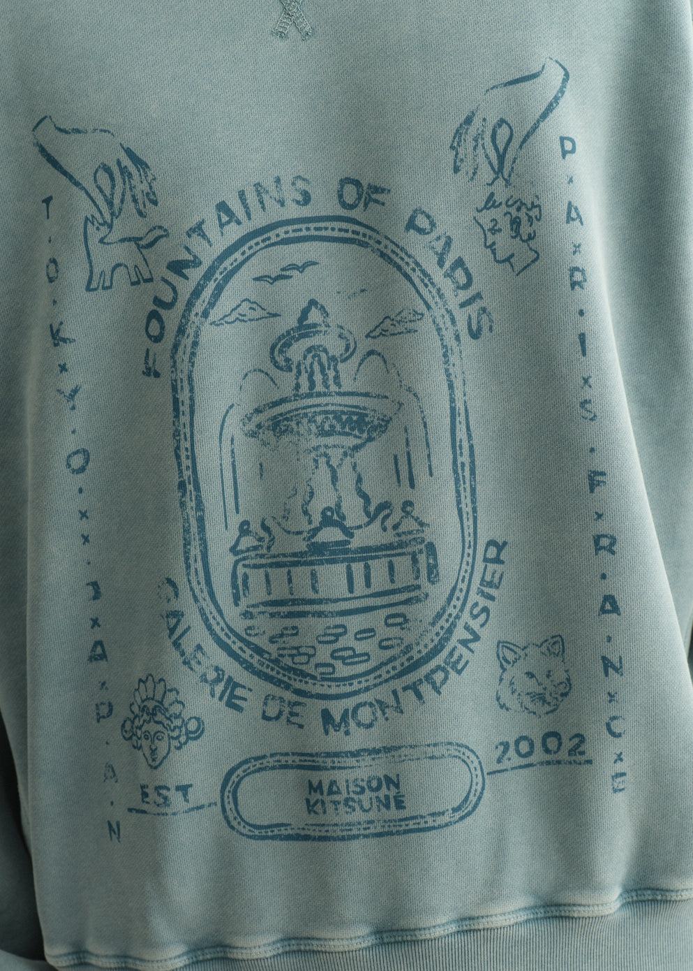 Fountain Stamp Faded Relaxed Sweatshirt