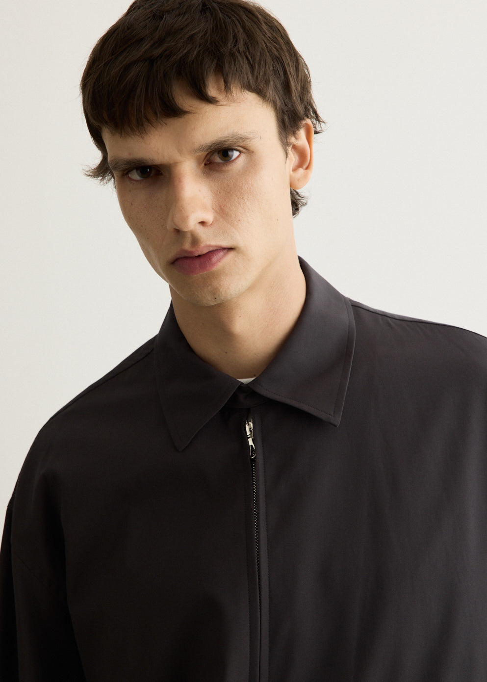 Brushed Cotton Gabardine Swing Top Jacket
