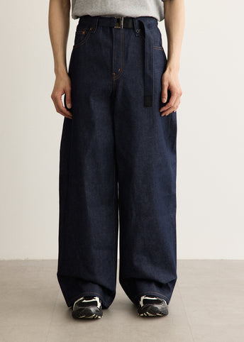 x Sacai Belted Wide Pant