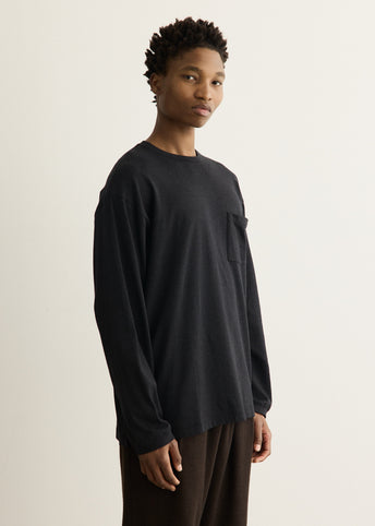 Loose Pocket Long Sleeve T-Shirt
