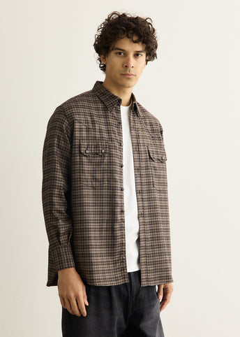 Wool Plaid Cowboy Shirt