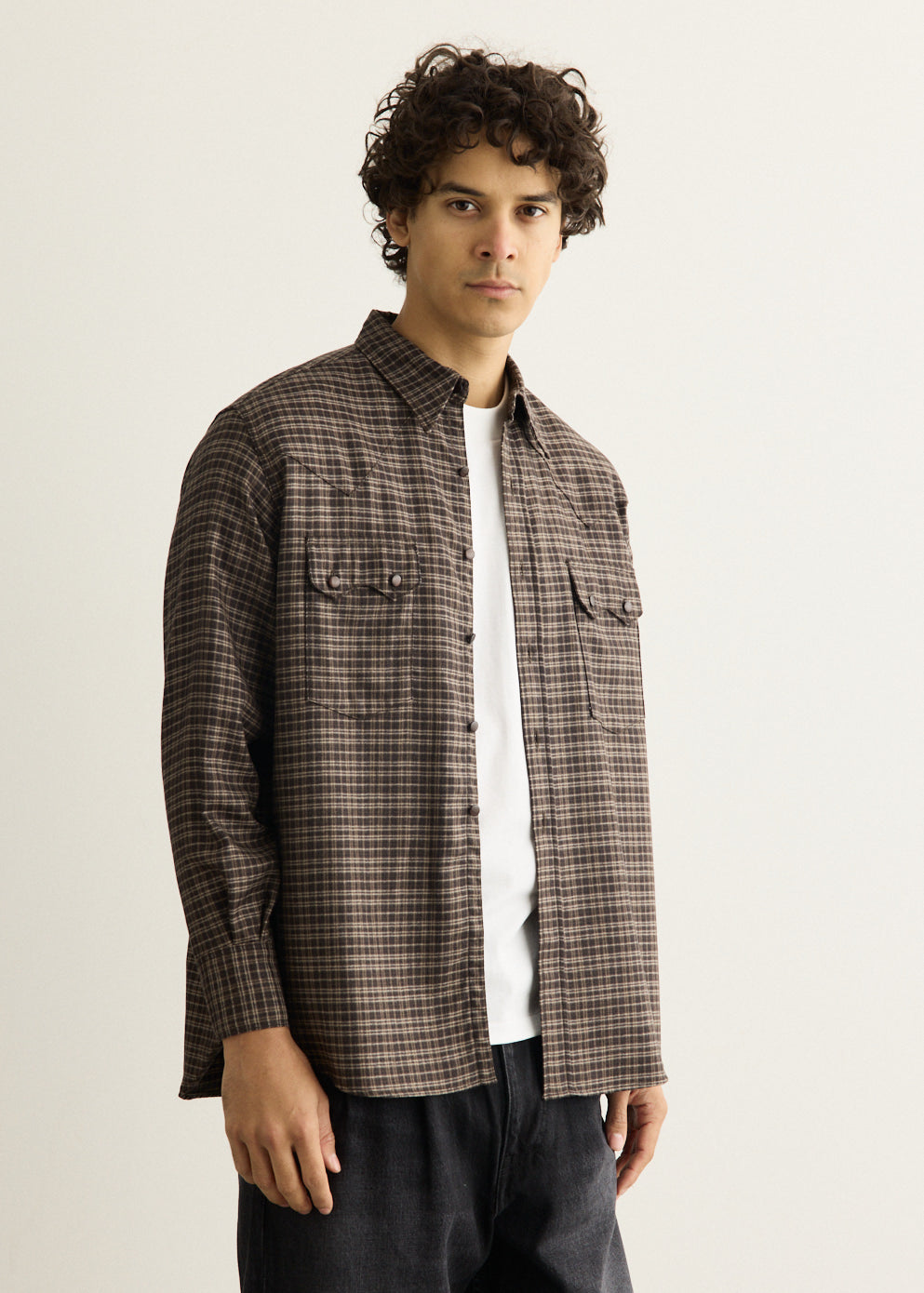 Wool Plaid Cowboy Shirt