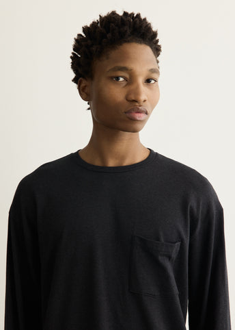 Loose Pocket Long Sleeve T-Shirt