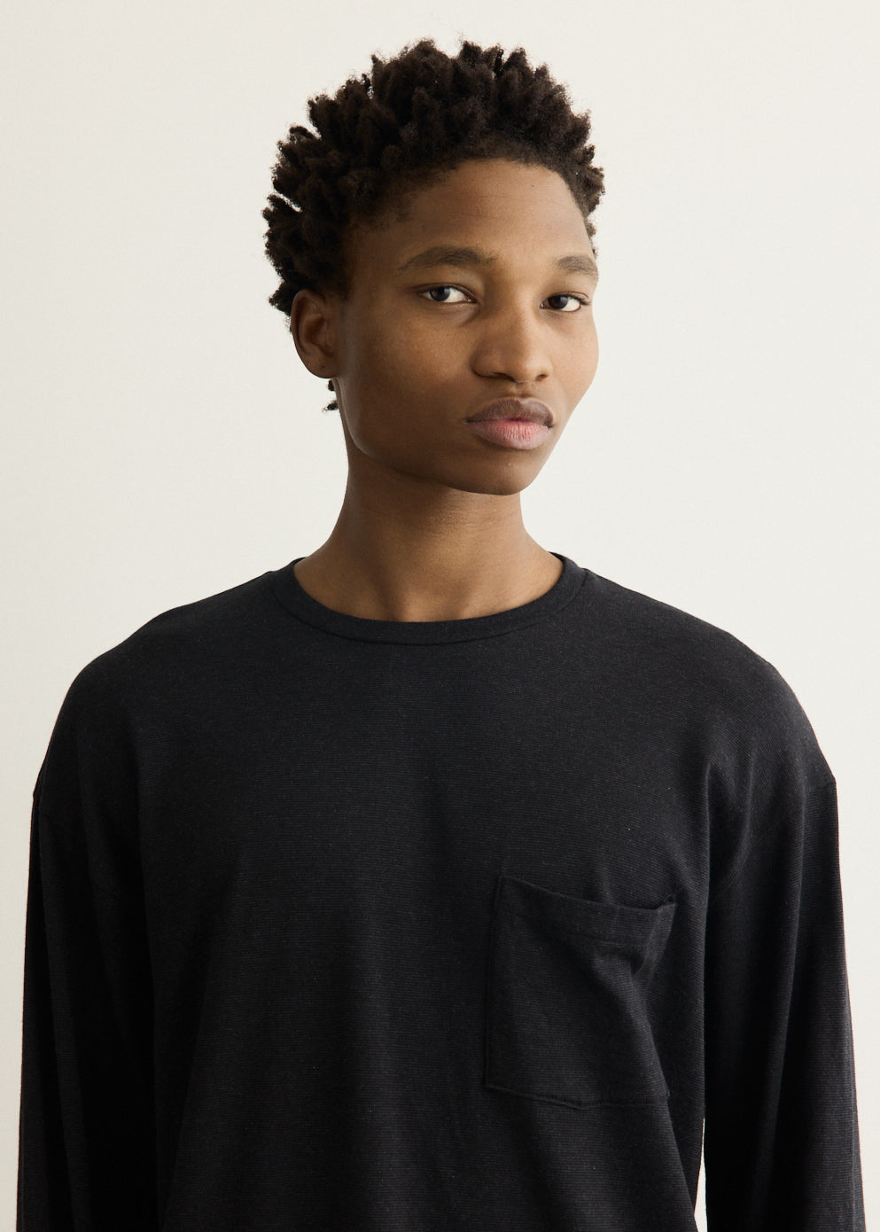 Loose Pocket Long Sleeve T-Shirt