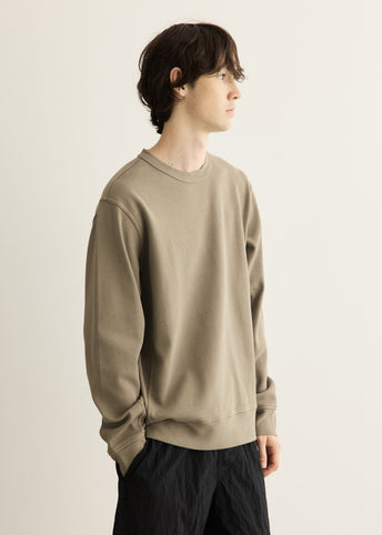 Organic Cotton Interlock Badge Crew