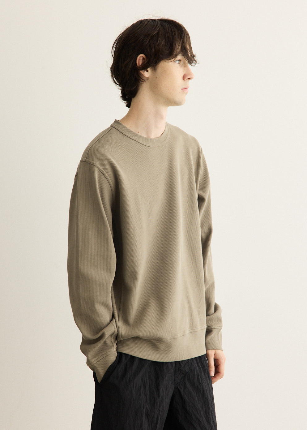 Organic Cotton Interlock Badge Crew