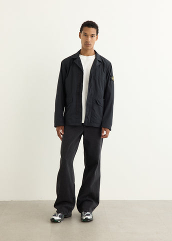 Micro Twill Concealed Zip Blazer