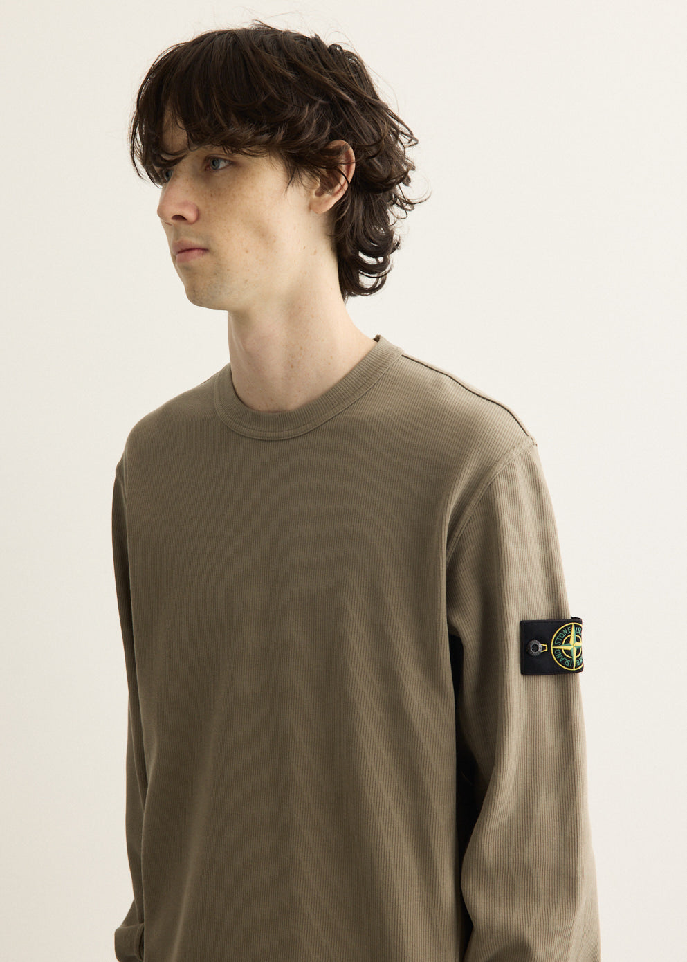Organic Cotton Interlock Badge Crew