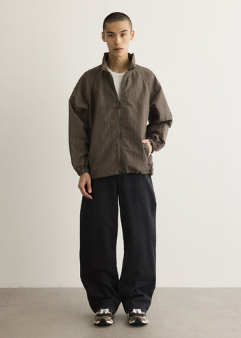 Polyester Ramie Check Jacket