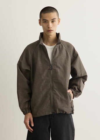 Polyester Ramie Check Jacket