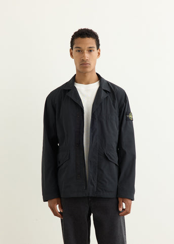 Micro Twill Concealed Zip Blazer