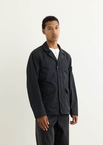 Micro Twill Concealed Zip Blazer