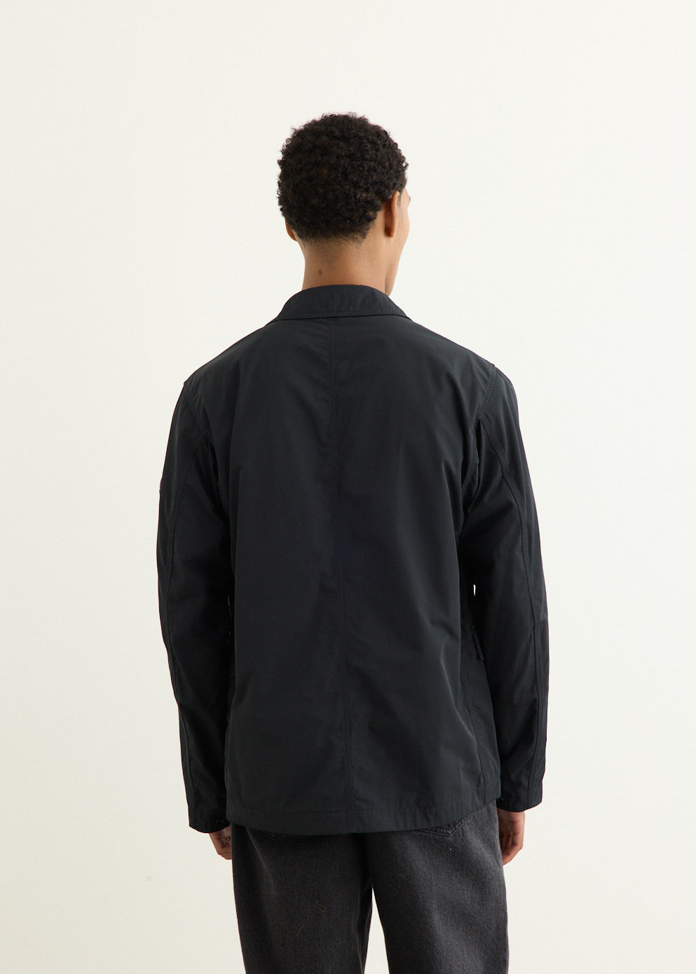 Micro Twill Concealed Zip Blazer