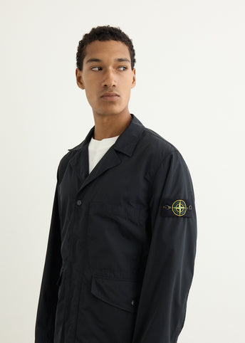 Micro Twill Concealed Zip Blazer