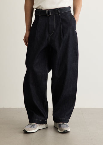 Selvage Denim Belted Pants